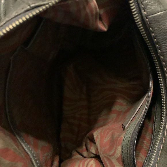 Antonio Melani leather handbag in a charcoal color - Picture 5 of 5